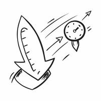 of isolated clock and upward arrow with the word Timing concept as A design featuring a clock and an upward arrow with the word Timing prominently displayed The elem Cleans vector