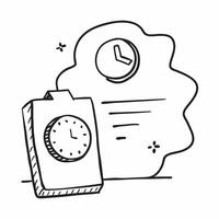 of isolated puzzle piece and clock with the word Efficiency concept as A design featuring a puzzle piece next to a clock with the word Efficiency prominently displaye Cleans vector