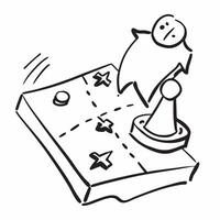 of isolated chess pieces and strategy board with the word Strategy concept as A design showing chess pieces on a strategy board with the word Strategy prominently dis Cleans vector