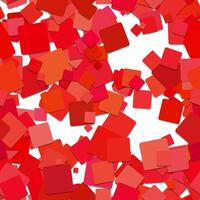 Red square background with squares of different colors vector