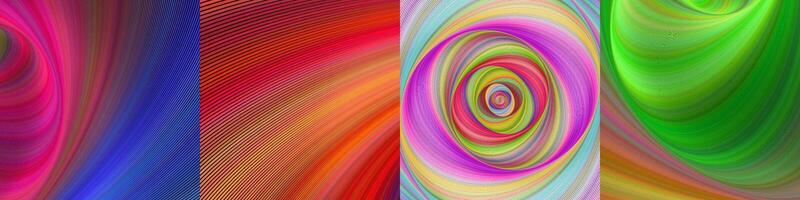 Abstract multicolored digital art background design collection vector