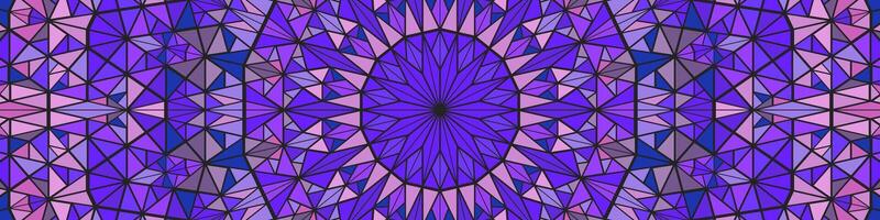 Polygonal abstract round triangle mosaic mandala background vector
