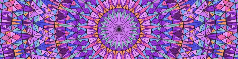 Polygonal dynamic colorful geometric round mosaic background vector