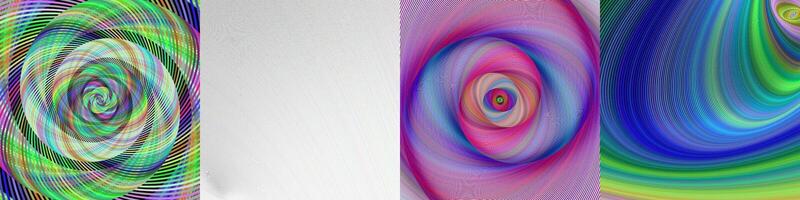 Abstract digital art background bundle vector