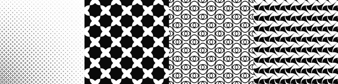 resumen geométrico negro y blanco modelo conjunto vector