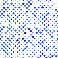 Blue seamless star pattern background design vector