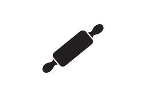 A rolling pin icon on a white background vector