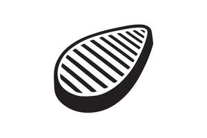 A black and white image of a grill vector