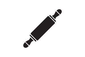 A rolling pin icon on a white background vector