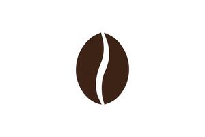 A coffee bean icon on a white background vector