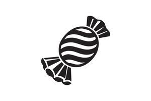 A black and white illustration of a candy bar vector