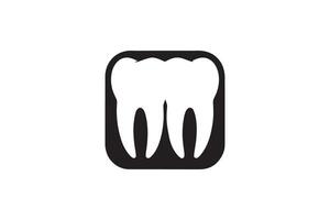 A tooth icon on a white background vector