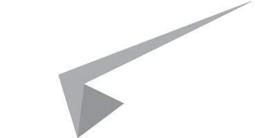 Minimalist arrow design with sharp lines and subtle gradients art vector