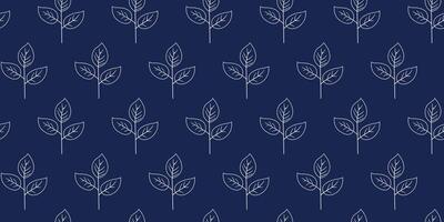 Elegant minimalist leaf pattern. Perfect for textile design, wallpaper, website backgrounds, or any project needing a sophisticated botanical touch. vector