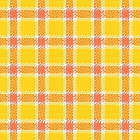 Classy background textile pattern, basic check fabric. Machinery texture seamless plaid tartan in yellow and light colors. vector