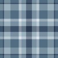 Stylish blue plaid pattern, perfect for textile designs, website backgrounds, or fashion projects. Subtle color variations create a sophisticated and versatile texture. vector