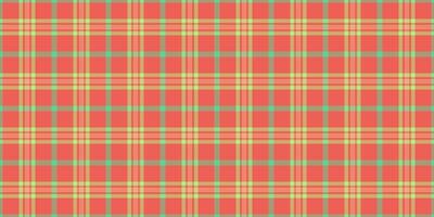Sparse fabric pattern, manufacturing seamless check texture. Brand tartan textile plaid background in amber and red colors. vector