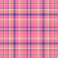 Stylish pink and peach plaid pattern. Perfect for textile design, fashion, websites, and branding projects. This repeating texture offers a soft, feminine aesthetic with versatile applications. vector