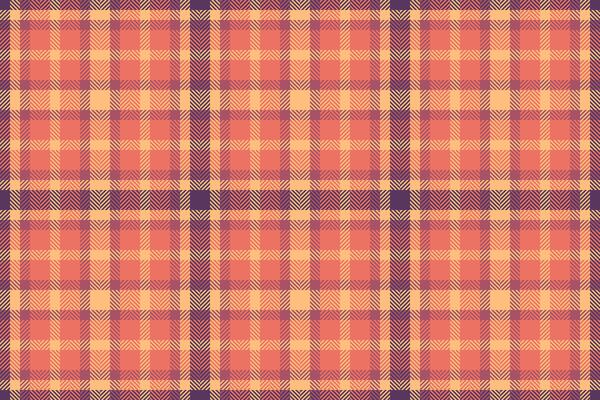 Xmas plaid background seamless, coloured tartan texture . Guy textile pattern check fabric in red and orange colors.