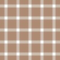 Elegant taupe and white plaid pattern. Perfect for textile design, website backgrounds, or autumnal themed projects. This subtle yet sophisticated texture evokes feelings of warmth and comfort. vector
