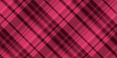 Straight tartan textile background, best check pattern fabric. Elegance seamless plaid texture in red and dark colors. vector