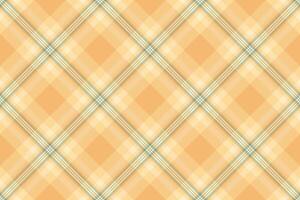 Subtle peach and cream plaid pattern. Elegant, seamless design perfect for backgrounds, textiles, or website design. Evokes feelings of warmth and tranquility. vector