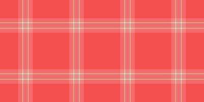 Vibrant coral red plaid pattern. Perfect for textile design, wrapping paper, or website backgrounds. This seamless texture offers a clean, modern aesthetic with subtle color variations. vector