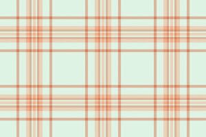 Elegant pastel plaid pattern in soft peach and mint green. Perfect for textile design, website backgrounds, stationery, or scrapbooking projects. vector