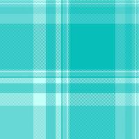 Seamless teal and white plaid pattern. Perfect for textile design, fashion, websites, or any project needing a fresh, summery feel. Subtle texture adds visual interest. vector