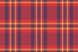 Vibrant red, orange, and dark blue plaid pattern. Perfect for textile designs, autumnal themes, or rustic backgrounds. Seamless repeat for endless possibilities. vector