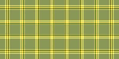 Empty plaid texture pattern, quiet check background fabric. Covering textile seamless tartan in lime and yellow colors. vector