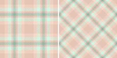 pattern seamless of fabric background textile with a tartan plaid texture check. Set in happy colors. Fashion outfits for women. vector
