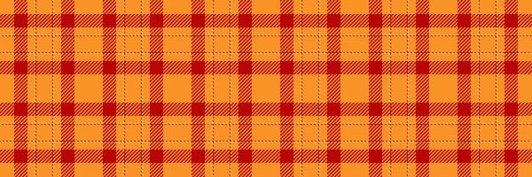 Vibrant orange and red plaid pattern, perfect for autumnal designs, textile projects, or as a background texture. vector