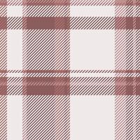 October fabric tartan , jacket plaid background check. Daisy seamless texture pattern textile in red and white colors. vector