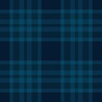 Nobility check fabric pattern, bed seamless tartan plaid. Christmas card background textile texture in dark and cyan colors. vector