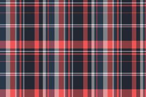 Stylish coral and navy plaid pattern. Perfect for textile design, fashion, website backgrounds, or any project needing a modern, textured feel. vector