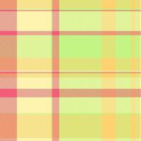 Pastel plaid pattern in yellow, green, and coral. Perfect for textile design, fashion, springsummer themes, or as a background for websites and presentations. vector