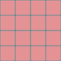 Subtle blush pink grid pattern with teal lines. Perfect for backgrounds, textiles, or website design. Clean, minimalist aesthetic evokes feelings of calm and order. vector