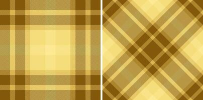 Fabric check seamless of pattern texture plaid with a textile tartan background . Set in fall colors. Cozy throws for living room decor. vector