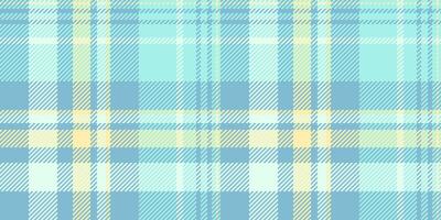 Comfort textile texture seamless, rag plaid pattern check. Popular background tartan fabric in cyan and teal colors. vector
