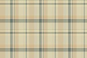 Elegant beige and green plaid pattern. Seamless texture ideal for textile design, apparel, home decor, or website backgrounds. Subtle, sophisticated style adds warmth and visual interest. vector