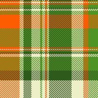 Newborn check textile fabric, handmade texture plaid . Father seamless pattern tartan background in green and light colors. vector