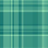 Daisy texture seamless plaid, gentleman textile fabric tartan. Graceful pattern check background in teal and mint colors. vector