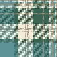 Real check plaid pattern, conceptual fabric tartan texture. Antique seamless textile background in mint and light colors. vector