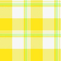 Poster pattern fabric texture, picnic blanket plaid check tartan. Complexity seamless background textile in white and yellow colors. vector