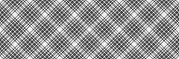 Hat pattern check seamless, bed fabric plaid. Spring background tartan textile texture in white and grey colors. vector