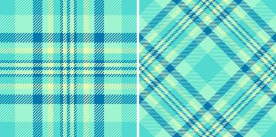 Pattern background fabric of seamless check texture with a tartan plaid textile. Set in gradient colors of colorful home decor ideas. vector
