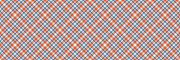 Scratched plaid textile fabric, slim check background. Styled tartan texture seamless pattern in mint cream and red colors. vector