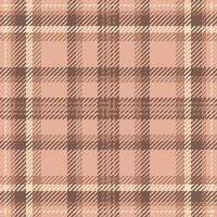 Place pattern plaid seamless, revival check tartan fabric. Artwork background textile texture in orange and red colors. vector