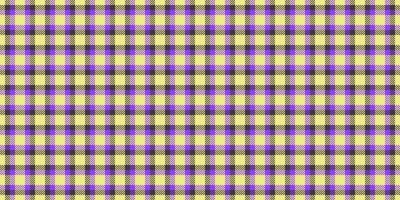 Vibrant pastel yellow and purple plaid pattern. Perfect for textile design, website backgrounds, or crafting projects. This cheerful, repeating texture offers a fresh, modern aesthetic. vector
